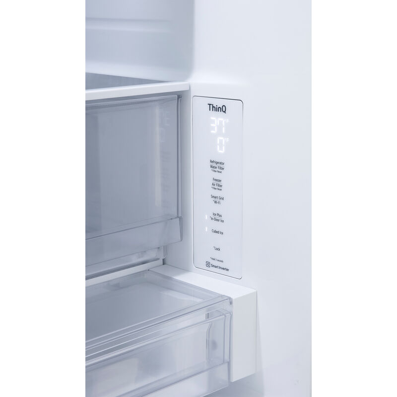 LG 36 in. 30.7 cu. ft. Smart French Door Refrigerator with Ice & Water Dispenser - PrintProof Stainless Steel, , hires