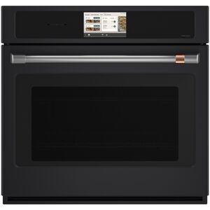 Cafe Professional Series 30 in. 5.0 cu. ft. Smart Electric Single Wall Oven with True European Convection - Matte Black, , hires