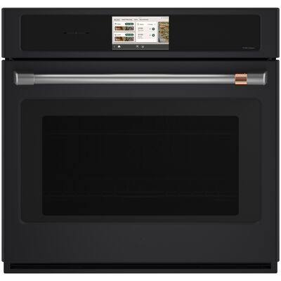 Cafe Professional Series 30 in. 5.0 cu. ft. Smart Electric Single Wall Oven with True European Convection - Matte Black | CTS90DP3ZD1