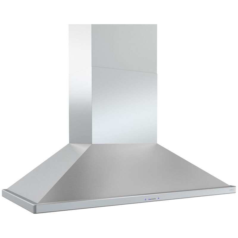 Zephyr 42 in. Chimney Style Range Hood with 5 Speed Settings, 1200 CFM & 2 LED Lights - Stainless Steel, , hires