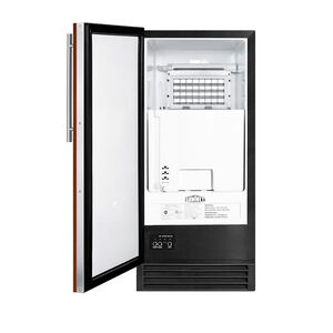 Summit 15 in. Built-In Undercounter Commercial-Use Ice Maker with 25 lb. Ice Storage, Auto-Defrost & Digital Control - Custom Panel Ready, , hires