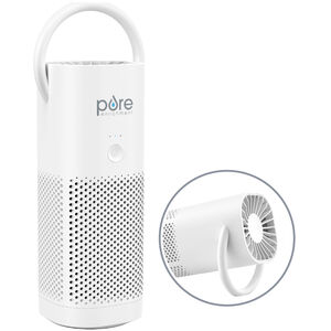 Pure Enrichment 4 in. HEPA Air Cleaners with 2 Stages of Filtration, 3 Fan Settings - White, , hires