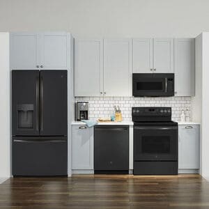 GE 30 in. 1.9 cu. ft. 1000W Over-the-Range Microwave with 400 CFM & Sensor Cooking - Black Slate, Black Slate, hires