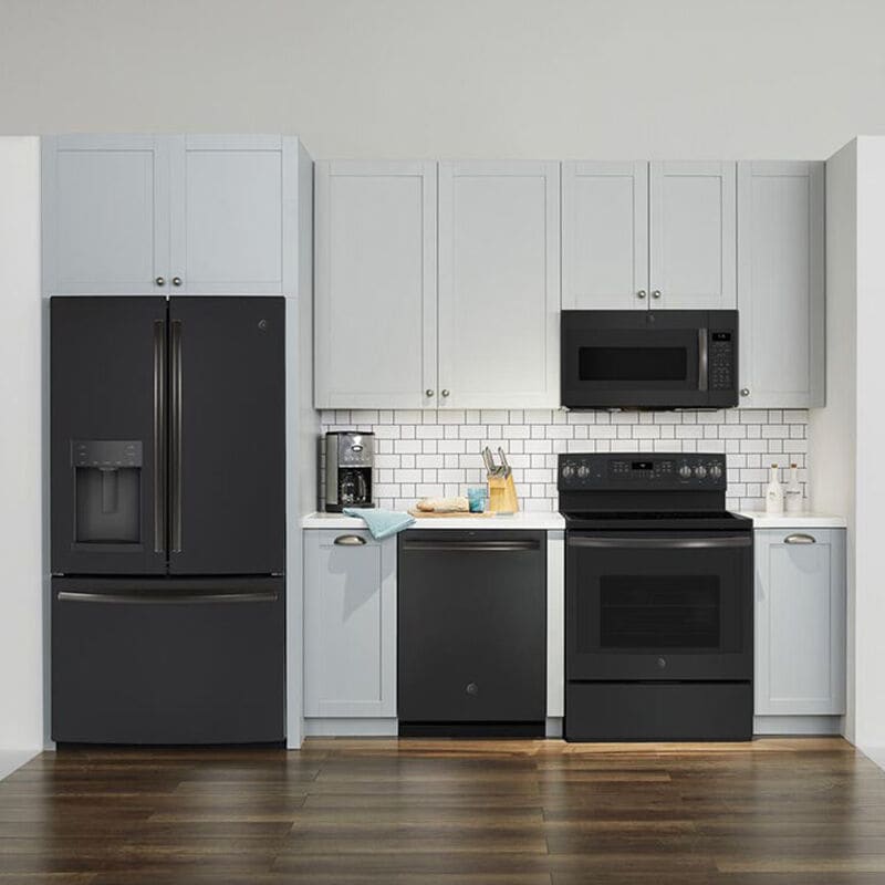 GE 30 in. 1.9 cu. ft. 1000W Over-the-Range Microwave with 400 CFM & Sensor Cooking - Black Slate, Black Slate, hires