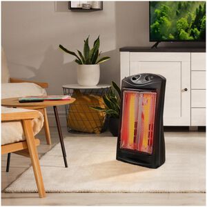 Proaira Radiant Quartz 1500W Radiant Space Heater with 2 Heat Settings & Overheat Safety Shut-Off - Black, , hires