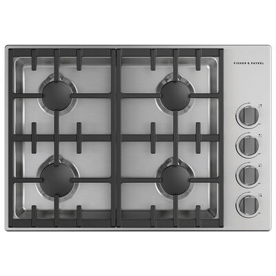 Fisher & Paykel 7 Professional Series 30" Gas Cooktop with 4 Sealed Burners & Easy Cleaning - Stainless Steel | CDV3304L