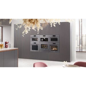 Miele VitroLine 24 in. 1.5 cu. ft. Smart Speed Electric Single Wall Oven with True European Convection - Graphite Gray, , hires