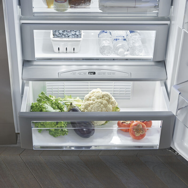 Monogram 42 in. 24.4 cu. ft. Built-In Smart Counter Depth Side by Side Refrigerator with Ice & Water Dispenser - Stainless Steel, , hires