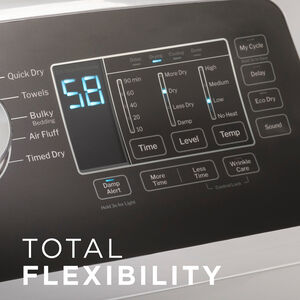 GE 27 in. 7.4 cu. ft. Electric Dryer with Sanitize Cycle & Sensor Dry - White, , hires