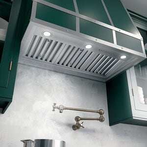 GE 36 in. Smart Convertible Standard Style Range Hood with 610 CFM, 4 Fan Speeds & 3 LED Lights - Stainless Steel, , hires