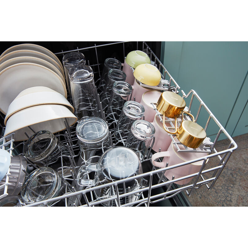 Whirlpool 24 in. Built-In Dishwasher with Top Control, 55 dBA Sound Level, 12 Place Settings, 4 Wash Cycles & Sanitize Cycle - Stainless Steel, Stainless Steel, hires