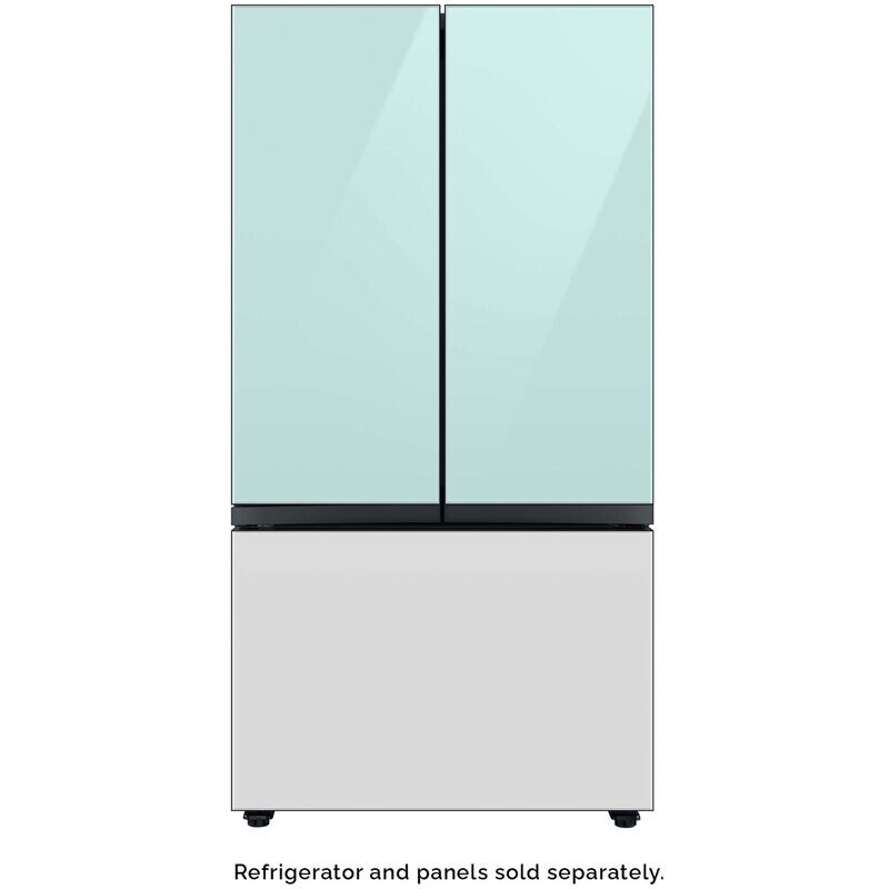 Samsung BESPOKE 3-Door French Door Top Panel for Refrigerators - Morning Blue Glass, , hires