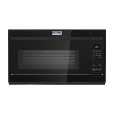 Maytag 30" 1.9 Cu. Ft. Over-the-Range Microwave with 10 Power Levels, 400 CFM & Sensor Cooking Controls - Black | MMV4207JB