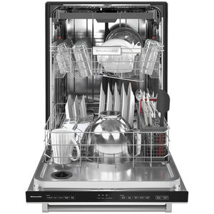 KitchenAid 24 in. Top Control Dishwasher with 39 dBa Sound Level & 3rd-Rack - Stainless Steel with PrintShield Finish, Stainless Steel with PrintShield Finish, hires