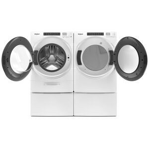 Whirlpool 27 in. 7.4 cu. ft. Stackable Gas Dryer with Intuitive Touch Controls, Sanitize Cycle & Sensor Dry - White, , hires