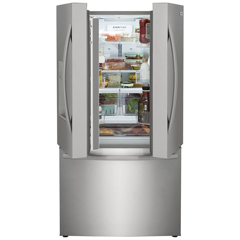Frigidaire 36 in. 22.6 cu. ft. Counter Depth French Door Refrigerator with Ice & Water Dispenser - Stainless Steel, , hires