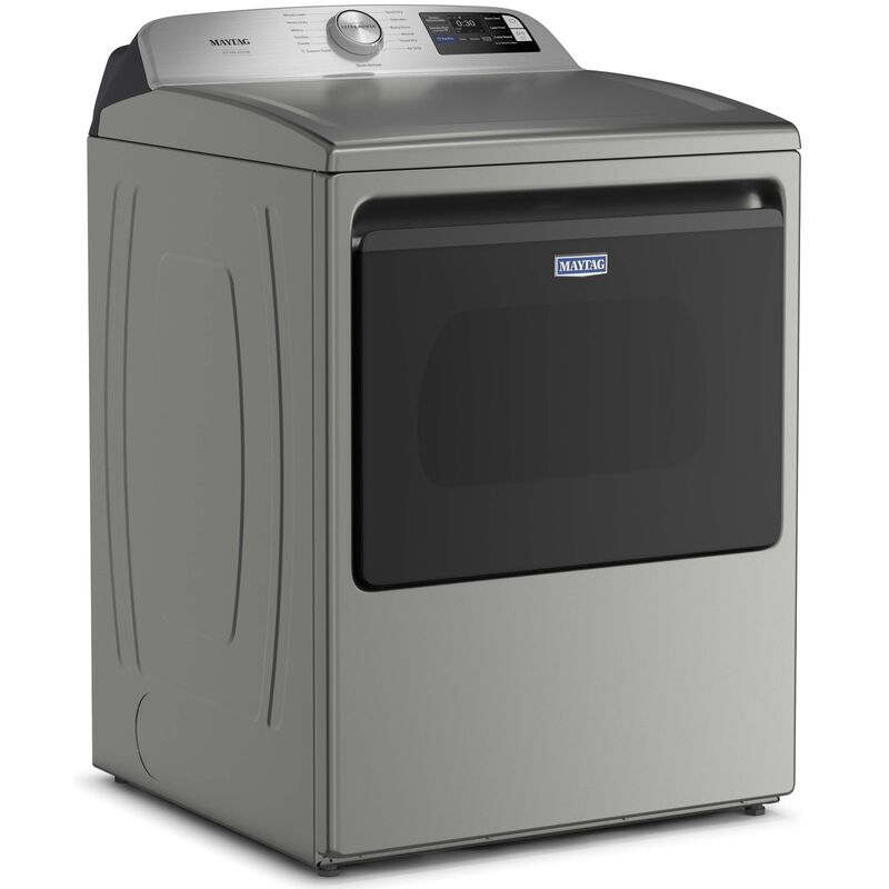 Maytag 27 in. 7.4 cu. ft. Smart Electric Dryer with Pet Pro Option, Sensor Dry, Sanitize & Steam Cycle - Classic Silver, , hires
