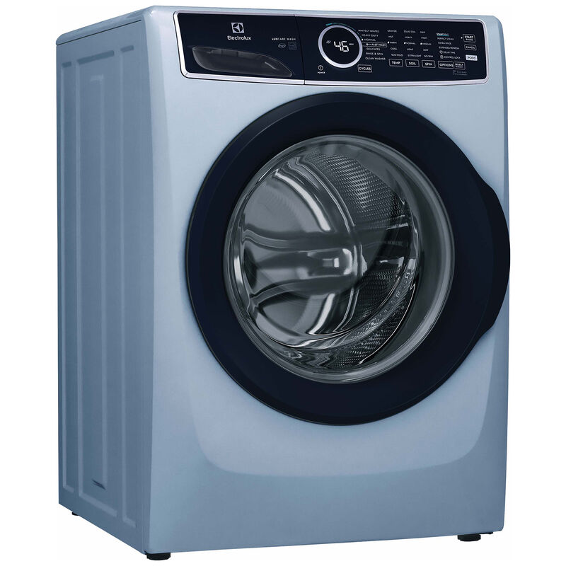 Electrolux 400 Series 27 in. 4.5 cu. ft. Stackable Front Load Washer with LuxCare Wash, Sanitize & Steam Cycle - Glacier Blue, Glacier Blue, hires