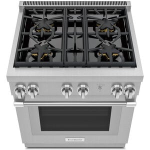 Thermador Pro Harmony Professional Series 30 in. 4.6 cu. ft. Standard Convection Gas Range with 4 Sealed Burners - Stainless Steel, , hires