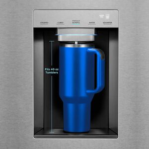 Midea 36 in. 29.3 cu. ft. Smart Garage-Ready French Door Refrigerator with One Touch Auto Fill Water Dispenser - Stainless Steel, , hires