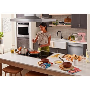 KitchenAid 30 in. 5-Burner Induction Cooktop with Simmer Burner & Power Burner - Stainless Steel, , hires