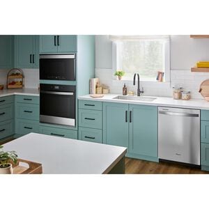 Whirlpool 30 in. 1.1 cu. ft. 1000W Smart Built-In Microwave with Convection & Sensor Cooking - Fingerprint Resistant Stainless, , hires