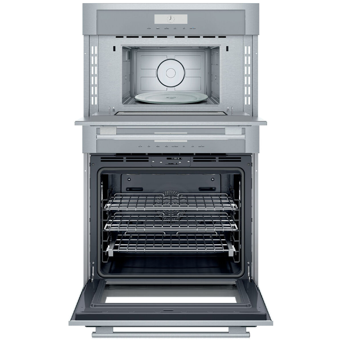 Thermador Masterpiece Series 30 in. 6.1 cu. ft. Electric Smart Oven Microwave Combo Wall Oven with True European Convection Self Clean Stainless