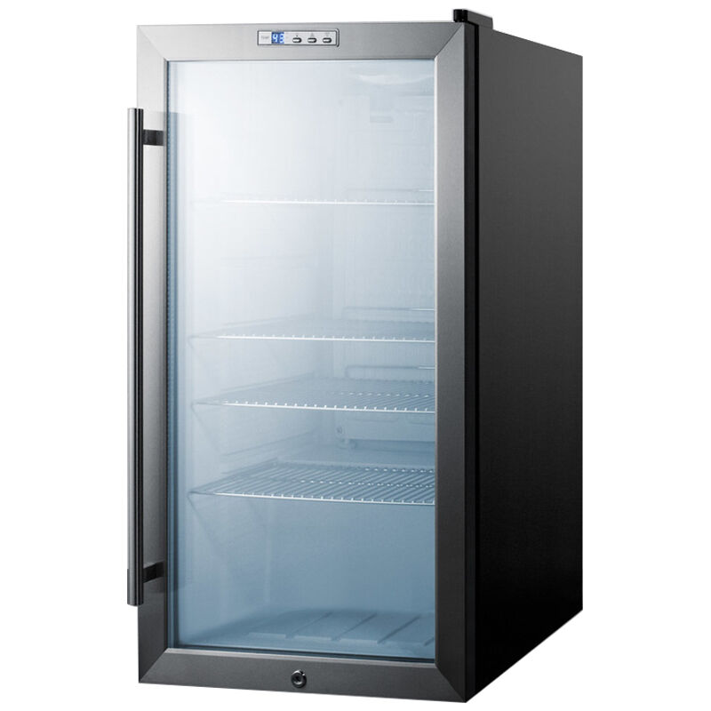 Summit 19 in. 3.3 cu. ft. Built-In/Freestanding Beverage Center with Adjustable Shelves & Digital Control - Stainless Steel, , hires