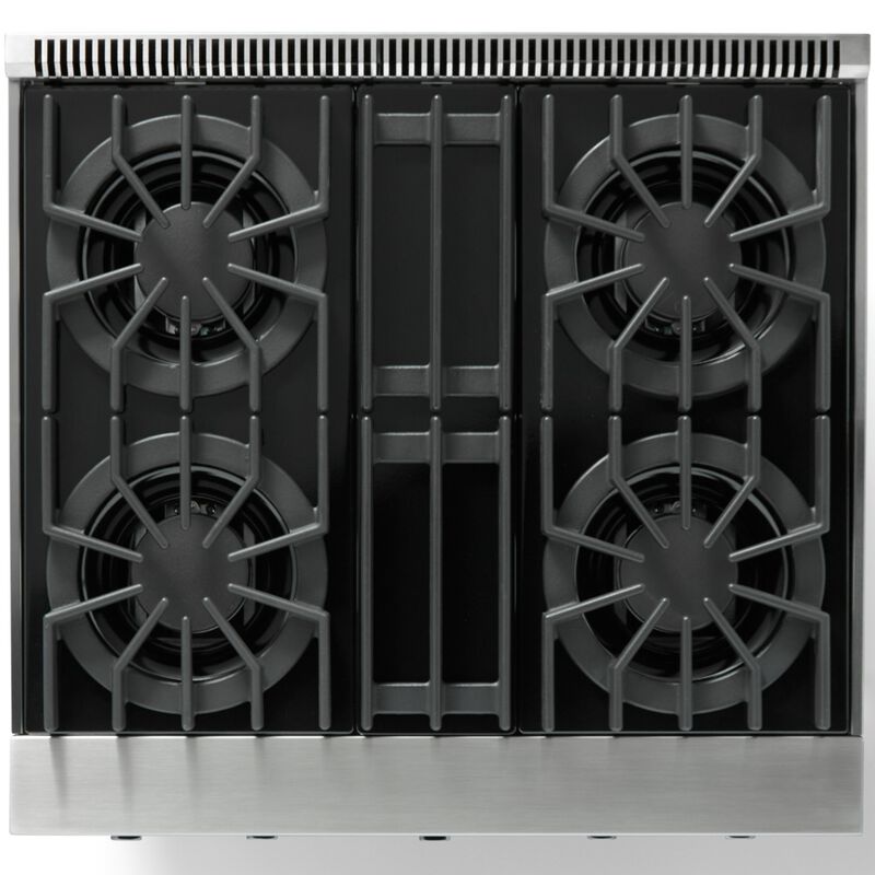 Viking 5 Series 30 in. 4 cu. ft. Standard Convection Gas Range with Open Burners - Stainless Steel, , hires