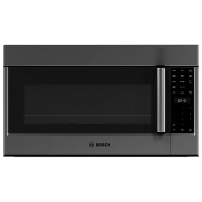 Bosch 800 Series 30 in. 1.9 cu. ft. Over-the-Range Microwave with 10 Power Levels, 385 CFM & Sensor Cooking Controls - Black Stainless Steel | HMV8045U