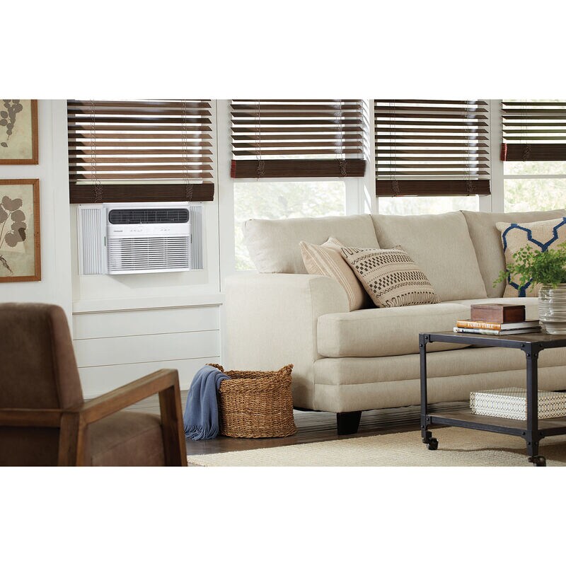 Frigidaire 8,000 BTU Heat/Cool Window Air Conditioner with 3 Fan Speeds, Sleep Mode & Remote Control - White, , hires