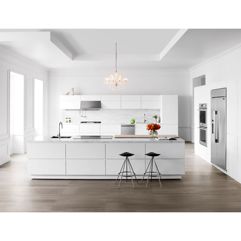 Signature Kitchen Suite 36 in. 5-Burner Smart Natural Gas Cooktop with Griddle, Simmer Burner & Power Burner - Stainless Steel, , hires