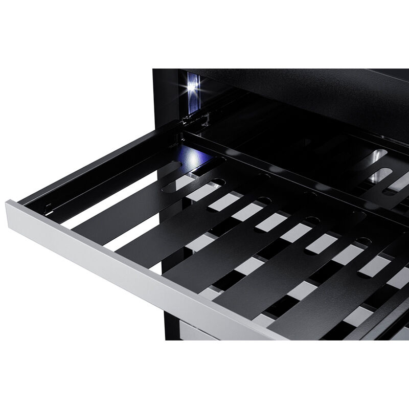 Summit 24 in. Undercounter Wine Cooler with Metal Racks, Single Temperature Zone & 33 Bottle Capacity - Custom Panel Ready, , hires