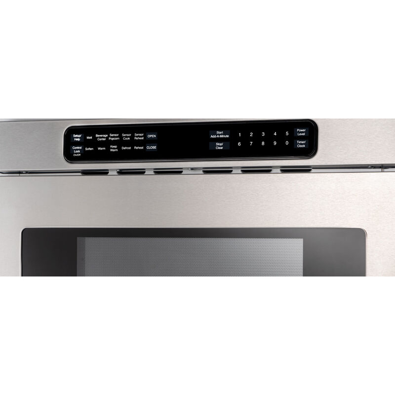 Bertazzoni Professional Series 24 in. 1.2 cu. ft. 950W Drawer Microwave with Sensor Cooking - Stainless Steel, , hires