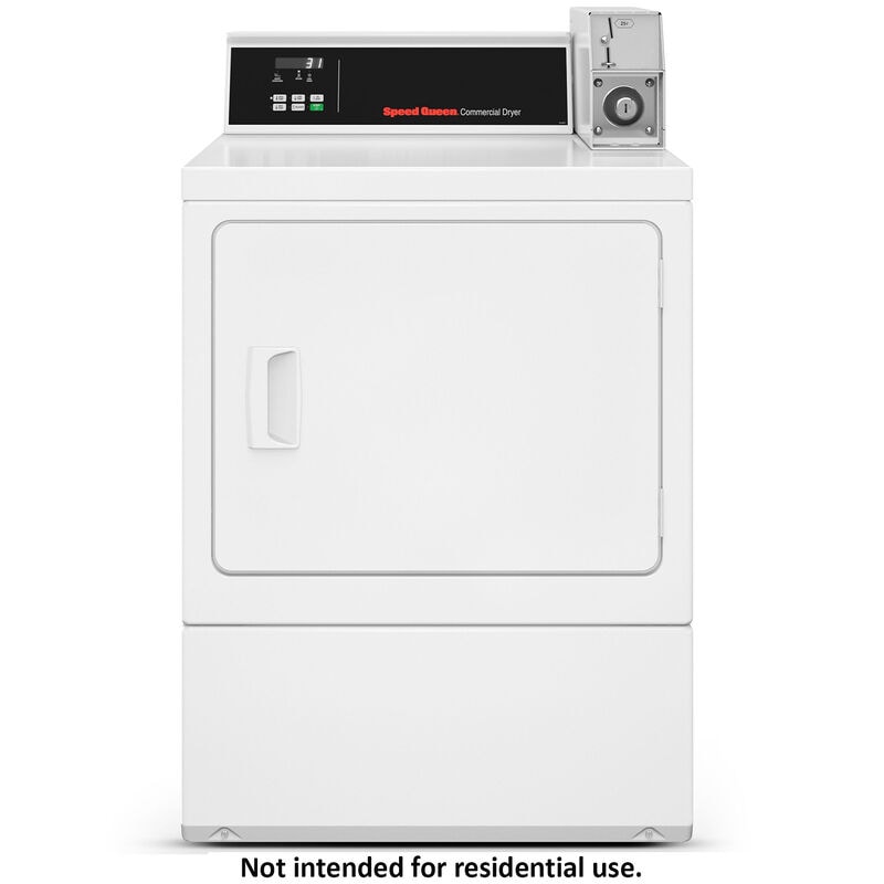 Speed Queen DV6 27 in. 7.0 cu. ft. Commercial Gas Dryer - White, , hires
