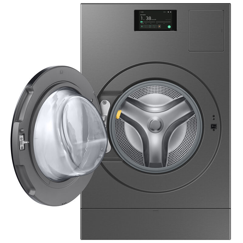 Samsung Bespoke 27 in. 5.3 cu. ft. Smart Electric Front Load Ventless All-in-One AI Combo with Heat Pump, Sanitize & Steam Cycle - Dark Steel, , hires