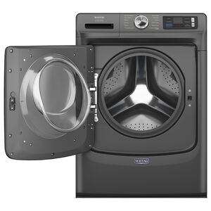 Maytag Pet Pro 27 in. 5.0 cu. ft. Smart Stackable Front Load Washer with Sanitize & Steam Cycle - Volcano Black, Volcano Black, hires