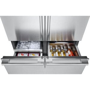 Signature Kitchen Suite 48 in. 26 cu. ft. Built-In Smart Counter Depth 6-Door French Door Refrigerator with Internal Water Dispenser - Custom Panel Ready, , hires