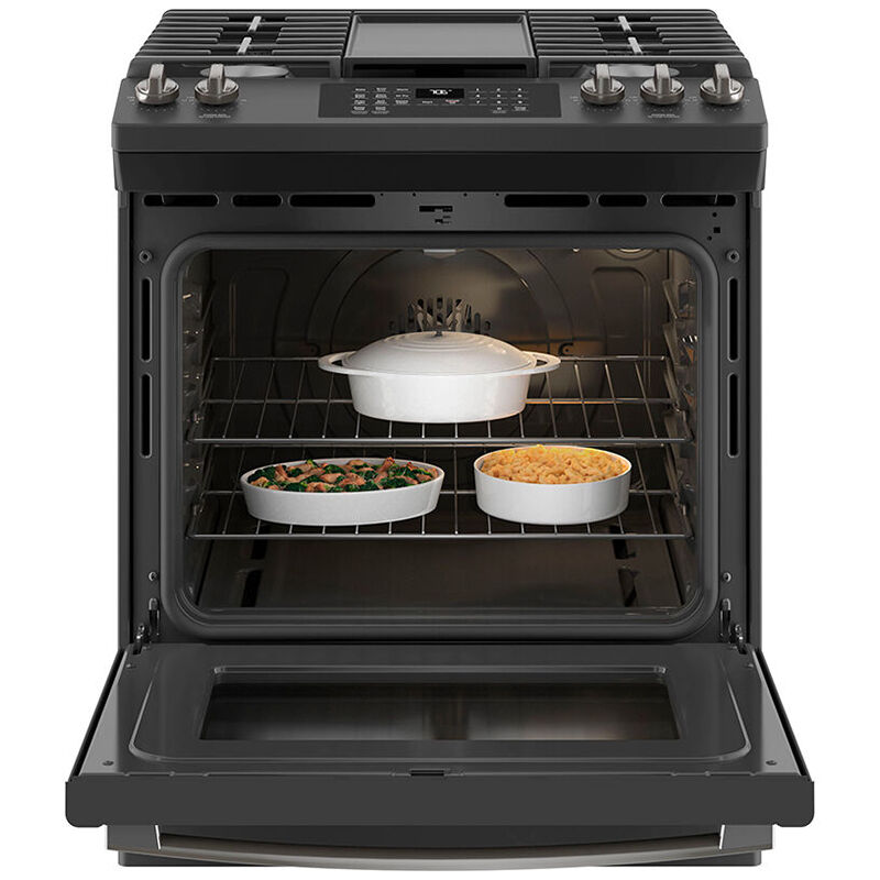 GE 30 in. 5.6 cu. ft. Smart Air Fry Convection Oven SlideIn Gas Range