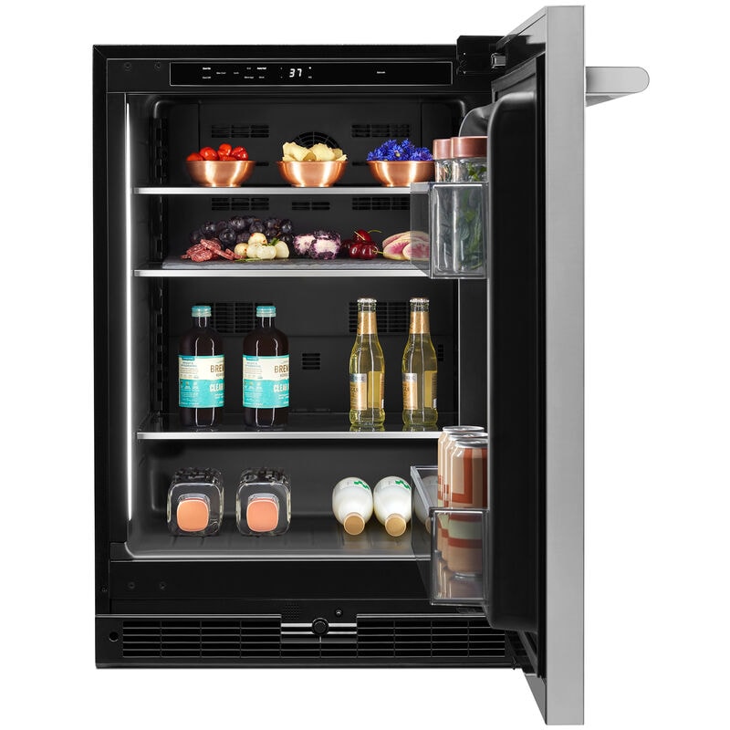 JennAir Rise 24 in. 5.0 cu. ft. Built-In Undercounter Refrigerator - Stainless Steel, , hires