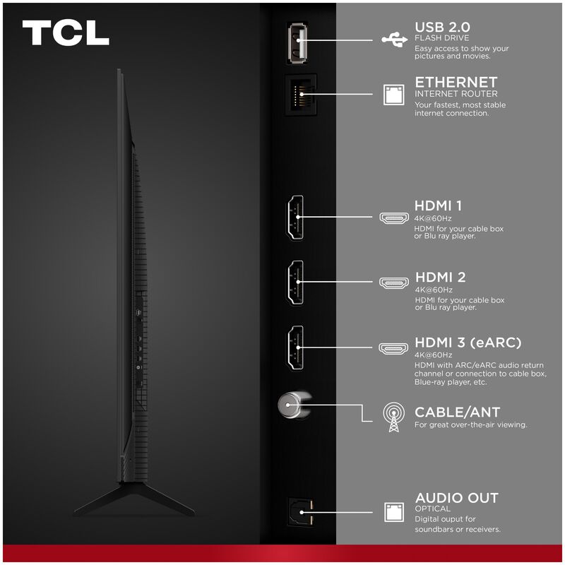 TCL - 65" Class M7L Mini-LED 4K UHD Smart Roku TV, , hires