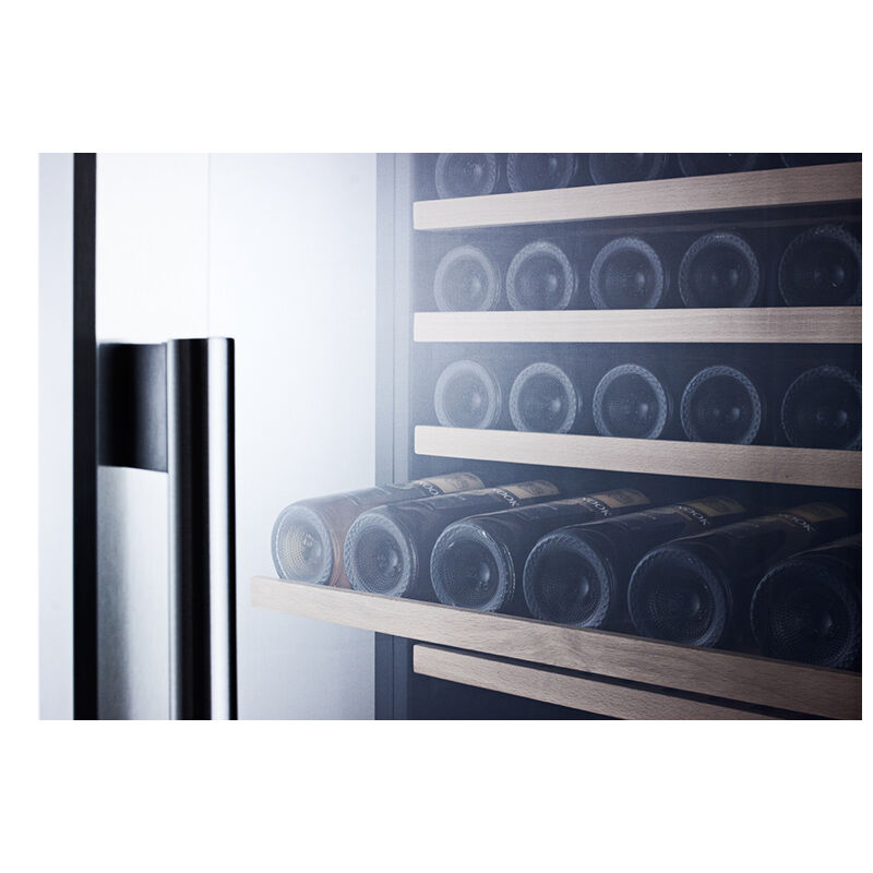 Summit 24 in. Wine Cooler with Wood Racks, Single Temperature Zone & 171 Bottle Capacity - Stainless Steel, , hires