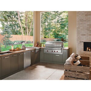 Sub-Zero Designer Series 24 in. Built-In 5.4 cu. ft. Left- Hinged Smart Outdoor Undercounter Refrigerator - Custom Panel Ready, , hires