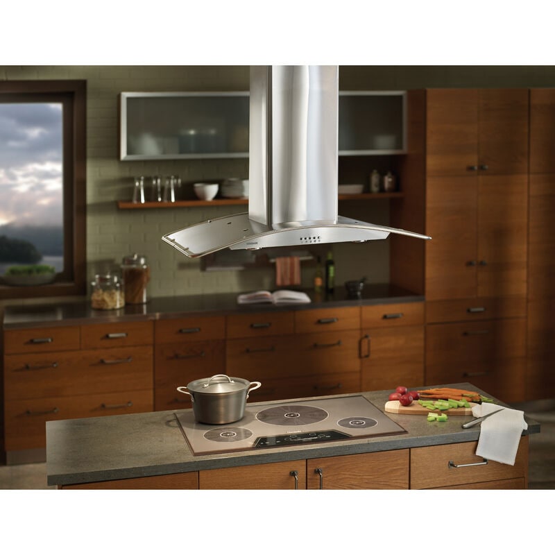 Broan B59 Series 36 in. Convertible Chimney Style Range Hood with 450 CFM, 3 Fan Speeds & 4 Halogen Lights - Stainless Steel, , hires