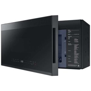 Samsung Bespoke 30 in. 2.1 cu. ft. 1000W Smart Over-the-Range Microwave with 400 CFM & Sensor Cooking - Matte Black Steel, Matte Black Steel, hires