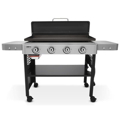 Weber 36 in. 4-Burner Liquid Propane Gas Flat Top Griddle with Side Tables and 756 sq. in. Cooking Surface - Black | 44310401