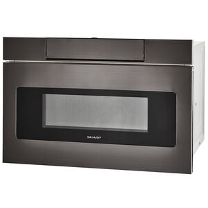 Sharp 24 in. 1.2 cu. ft. 950W Drawer Microwave with Sensor Cooking - Black Stainless Steel, , hires