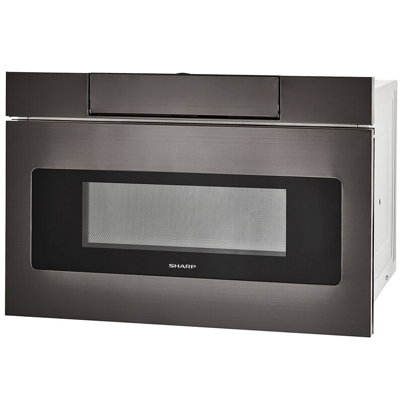 Sharp 24 in. 1.2 cu. ft. 950W Drawer Microwave with Sensor Cooking - Black Stainless Steel, , hires