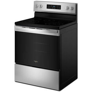 Whirlpool 30 in. 5.3 cu. ft. Air-Fry Standard Convection Electric Range with Radiant Burners - Stainless Steel, , hires