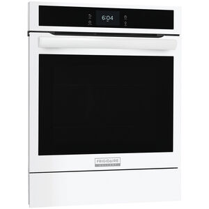 Frigidaire Gallery 24 in. 2.8 cu. ft. Steam Electric Single Wall Oven with True European Convection - White, White, hires